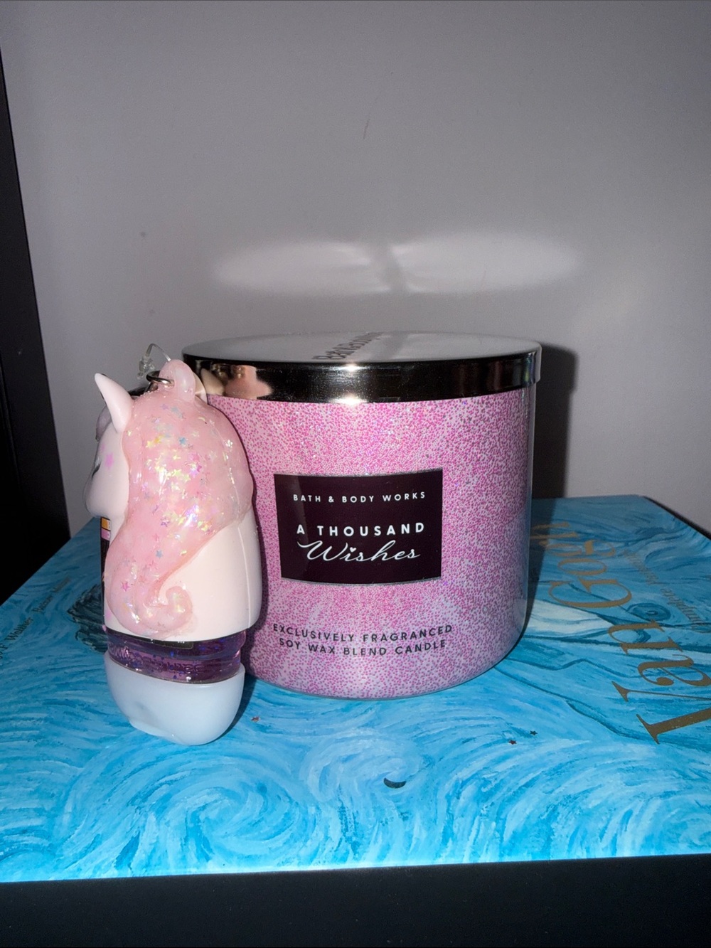 Bath & Body Works A Thousand Wishes Pink Glitter Candle